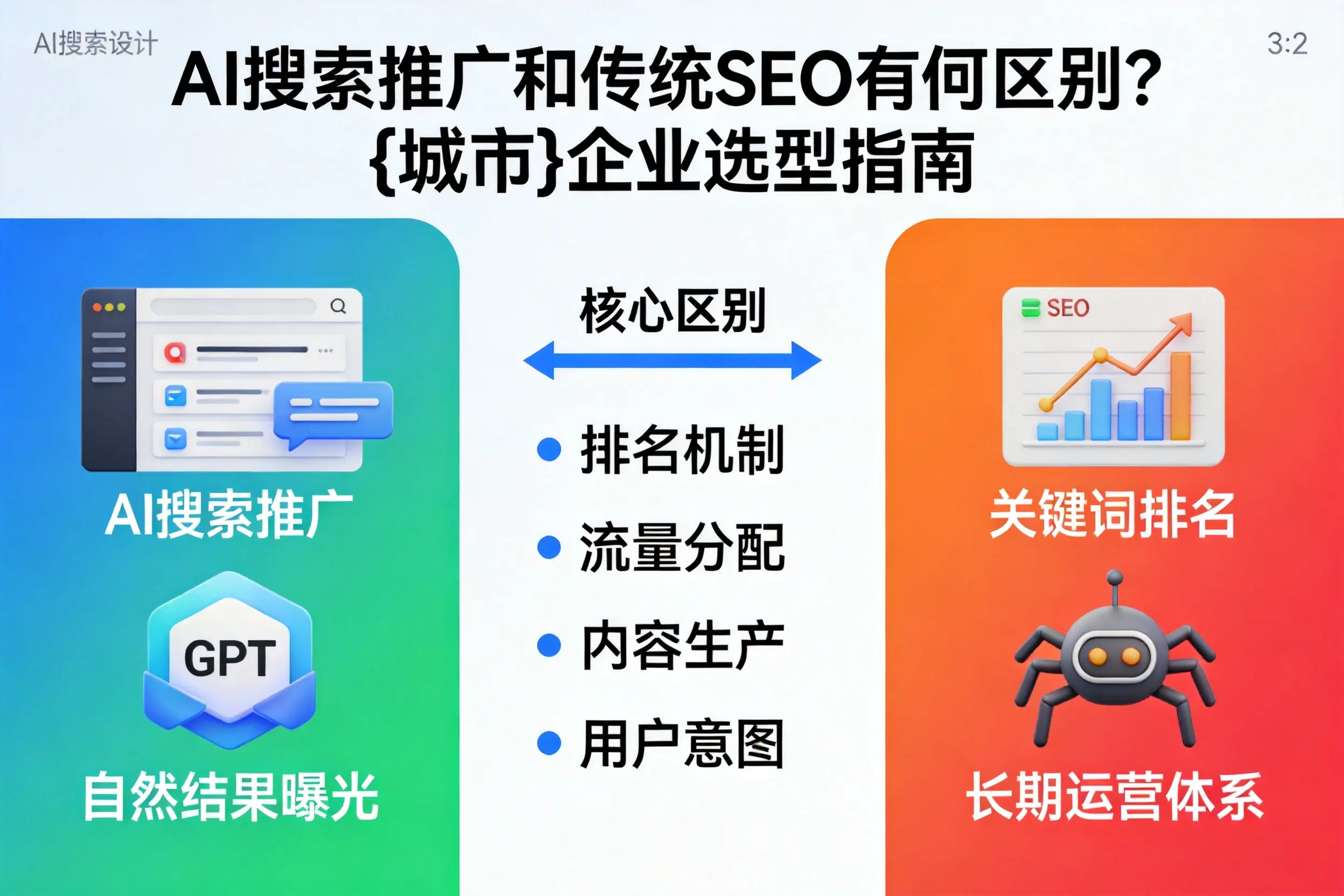AI搜索推广和传统SEO有何区别？广东企业选型指南