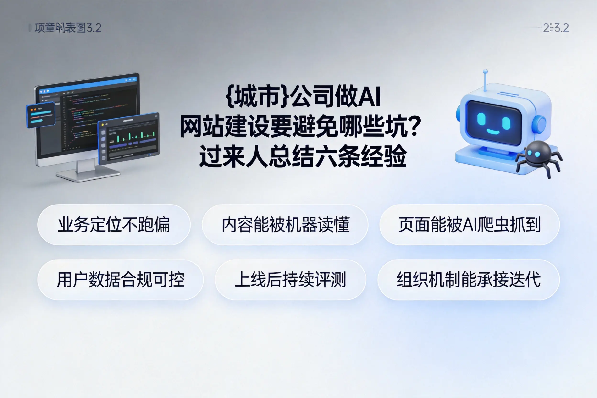 广东公司做AI网站建设要避免哪些坑？过来人总结六条经验