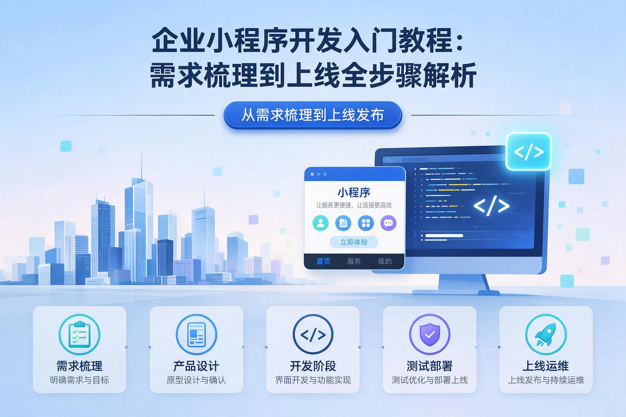 广东企业小程序开发入门教程：需求梳理到上线全步骤解析