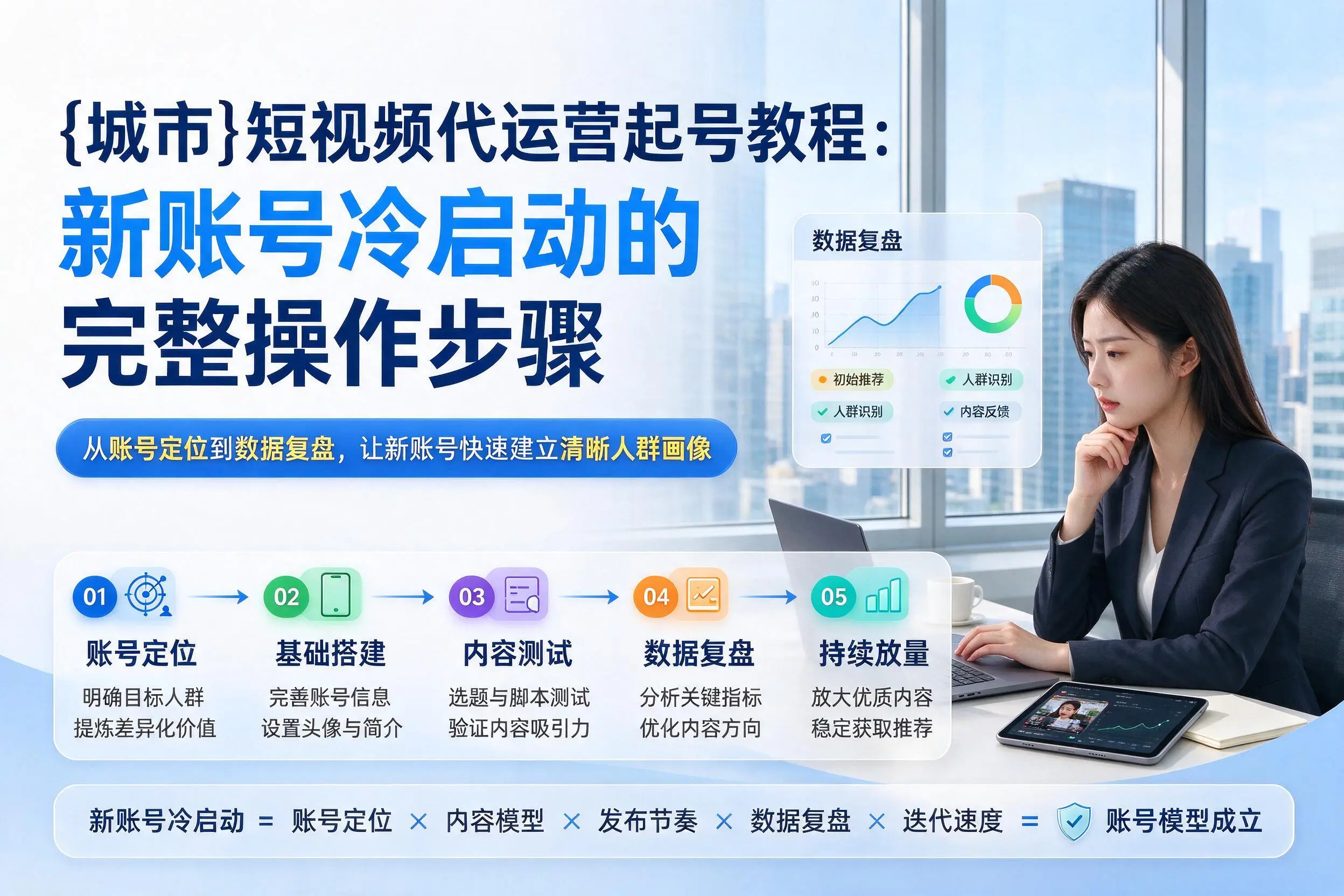 广东短视频代运营起号教程:新账号冷启动的完整操作步骤