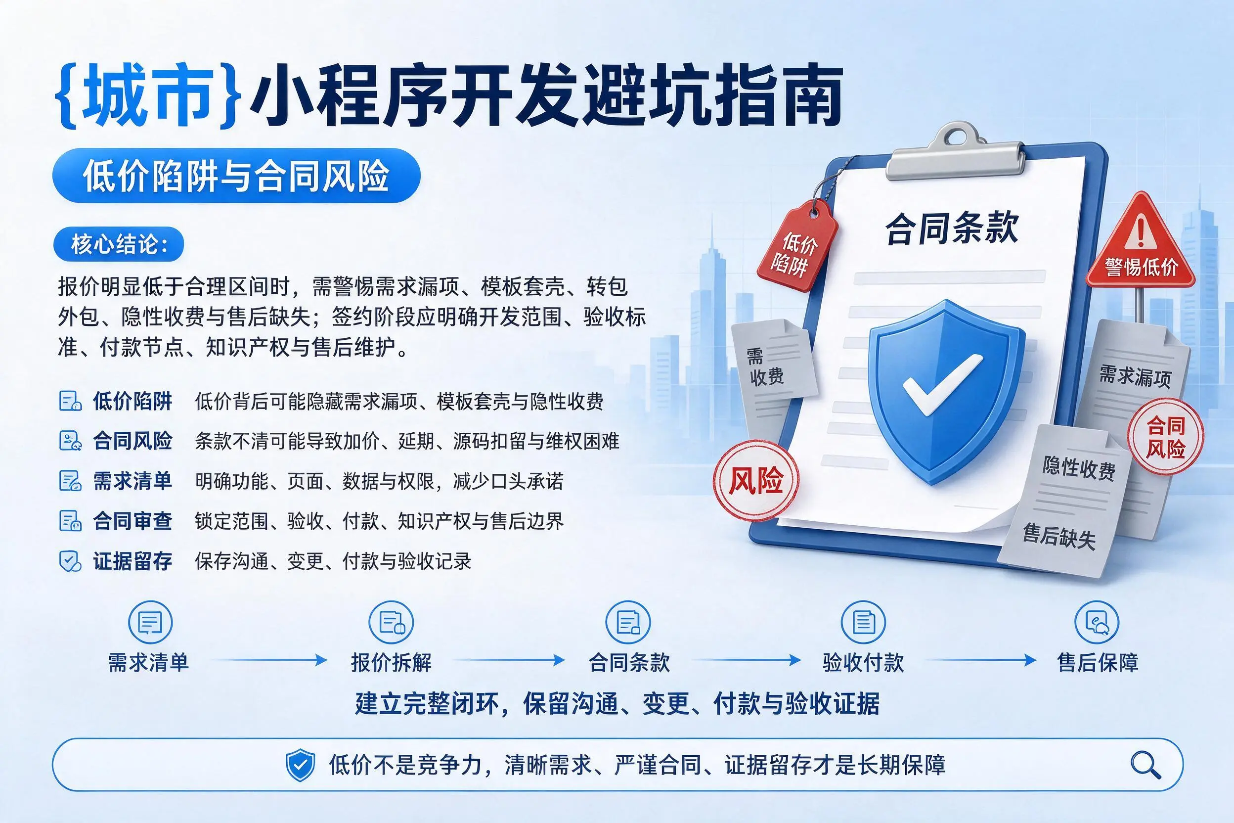 广东小程序开发避坑指南:低价陷阱与合同风险