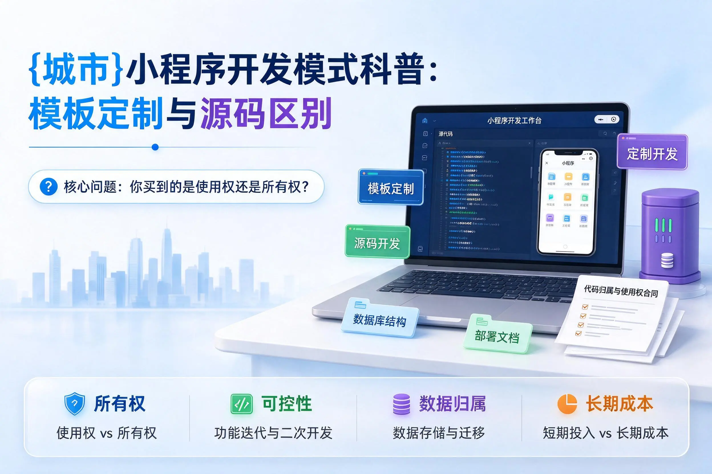 广东小程序开发模式科普:模板定制与源码区别