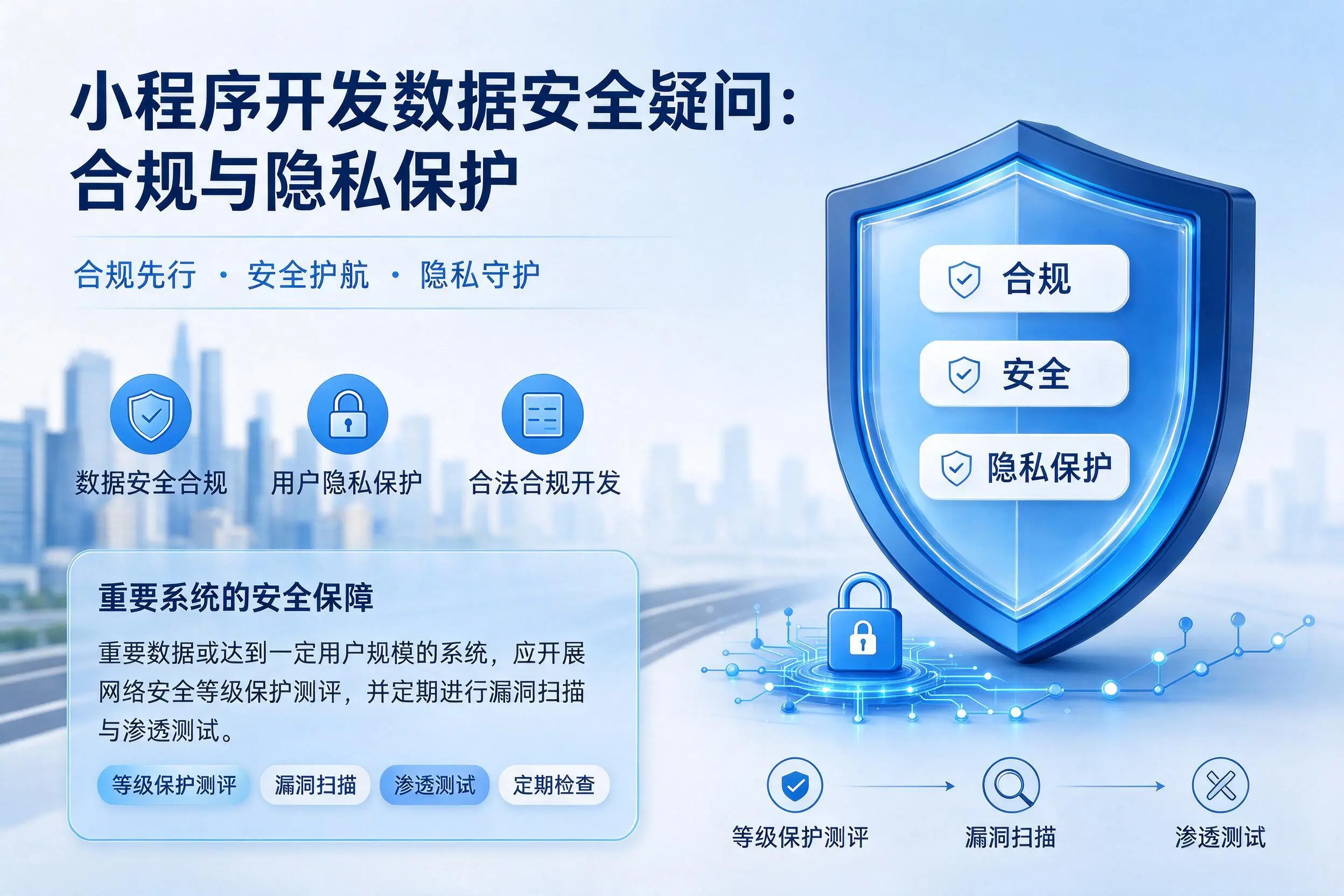 广东小程序开发数据安全疑问:合规与隐私保护