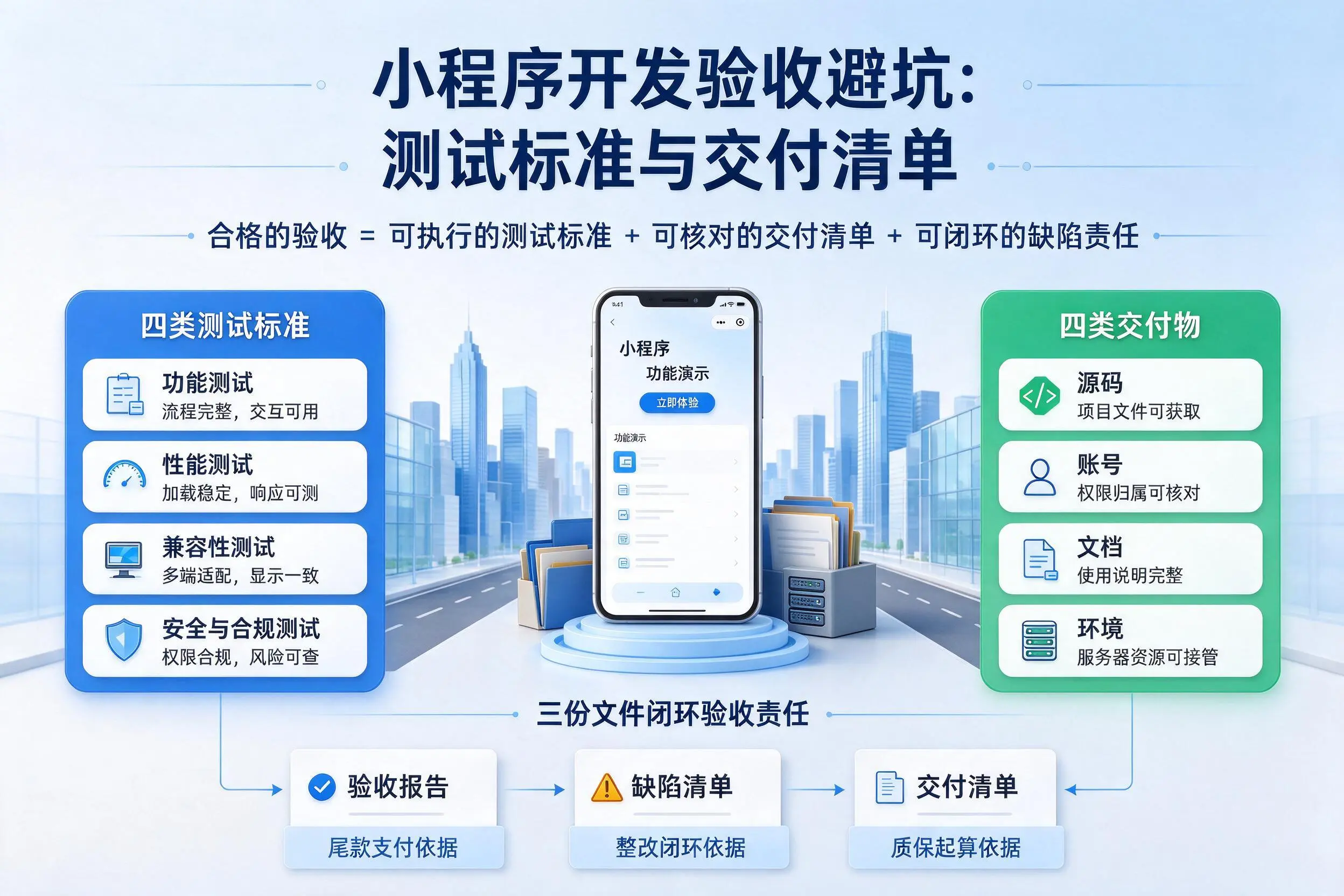广东小程序开发验收避坑：测试标准与交付清单