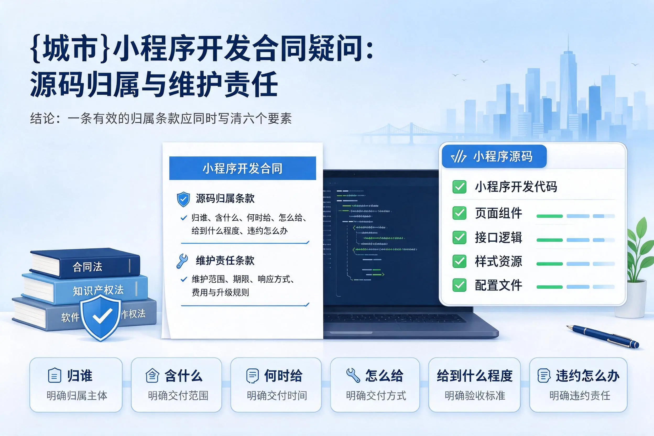 广东小程序开发合同疑问：源码归属与维护责任