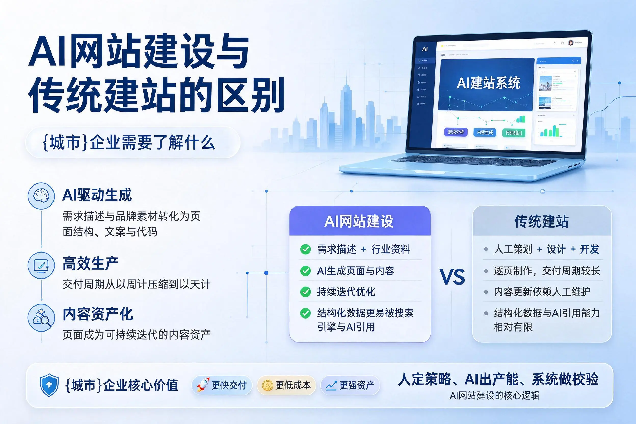 AI网站建设与传统建站的区别，广东企业需要了解什么