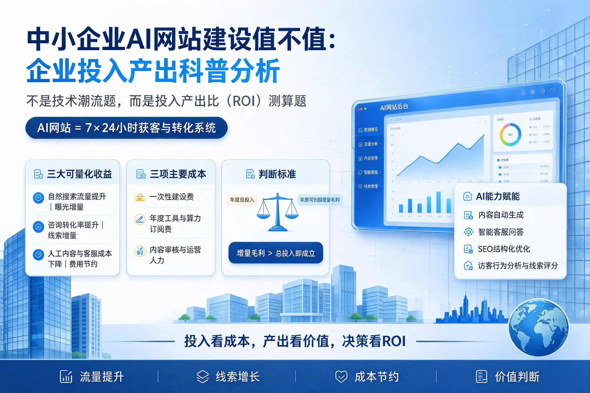 中小企业AI网站建设值不值：广东企业投入产出科普分析