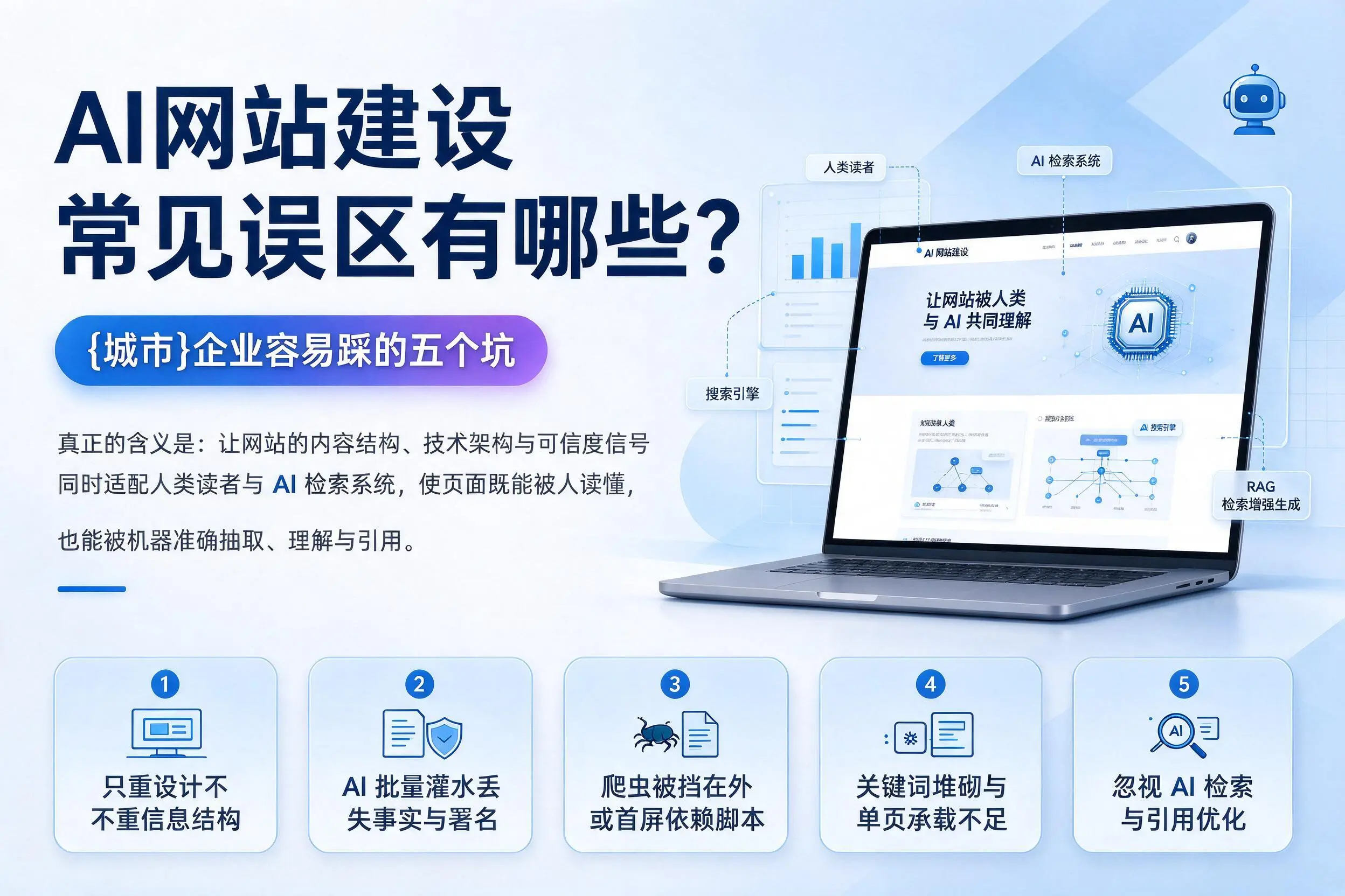 AI网站建设常见误区有哪些？广东企业容易踩的五个坑