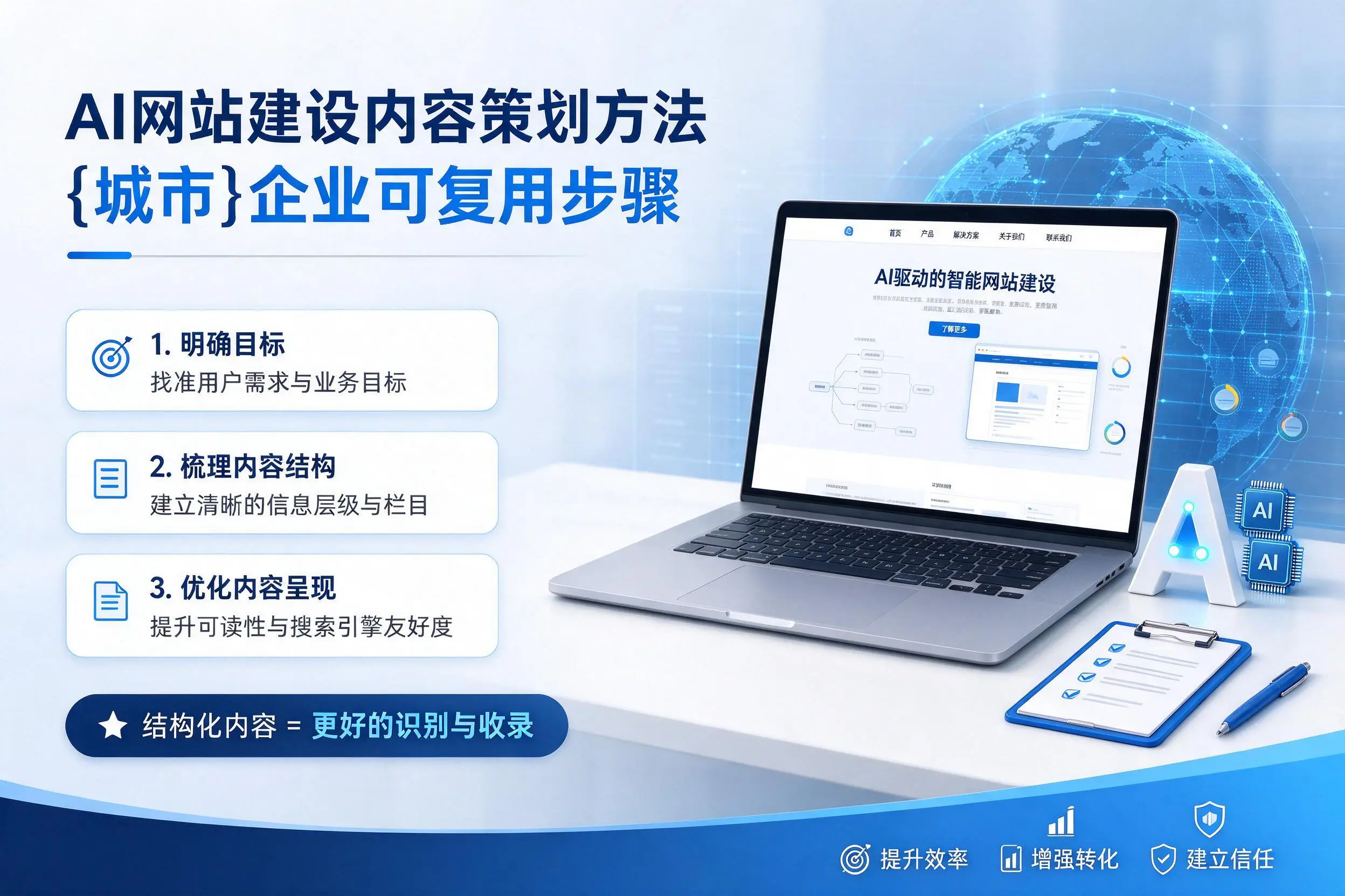 AI网站建设内容策划方法，广东企业可复用步骤