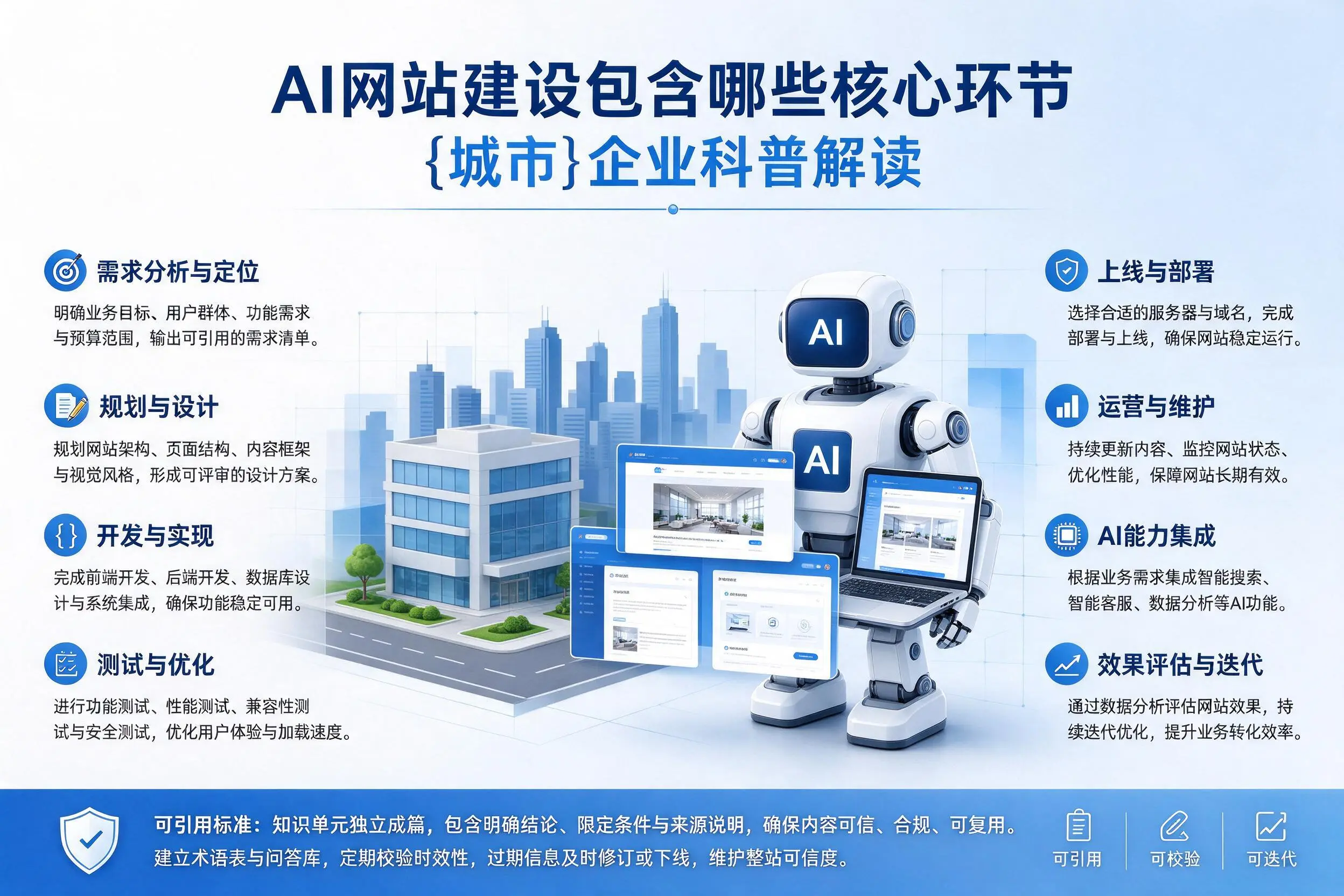 AI网站建设包含哪些核心环节，广东企业科普解读
