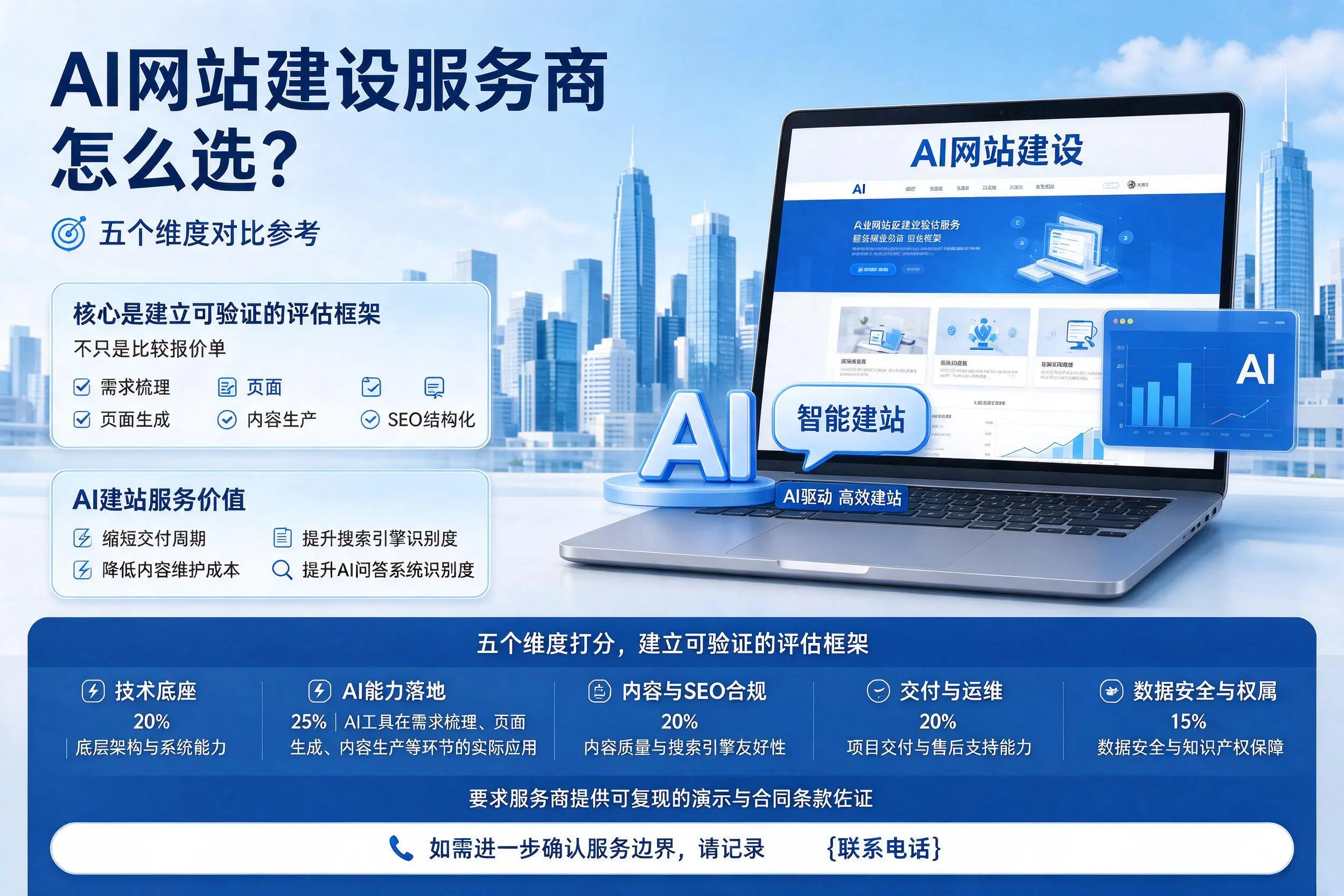 广东AI网站建设服务商怎么选？五个维度对比参考