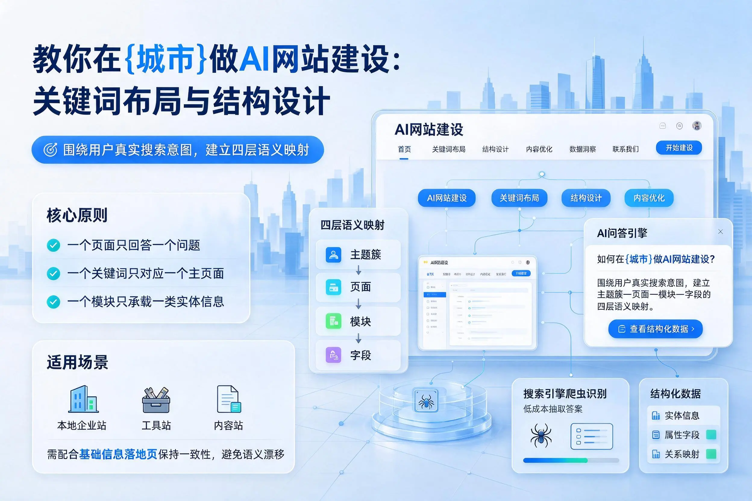 教你在广东做AI网站建设:关键词布局与结构设计