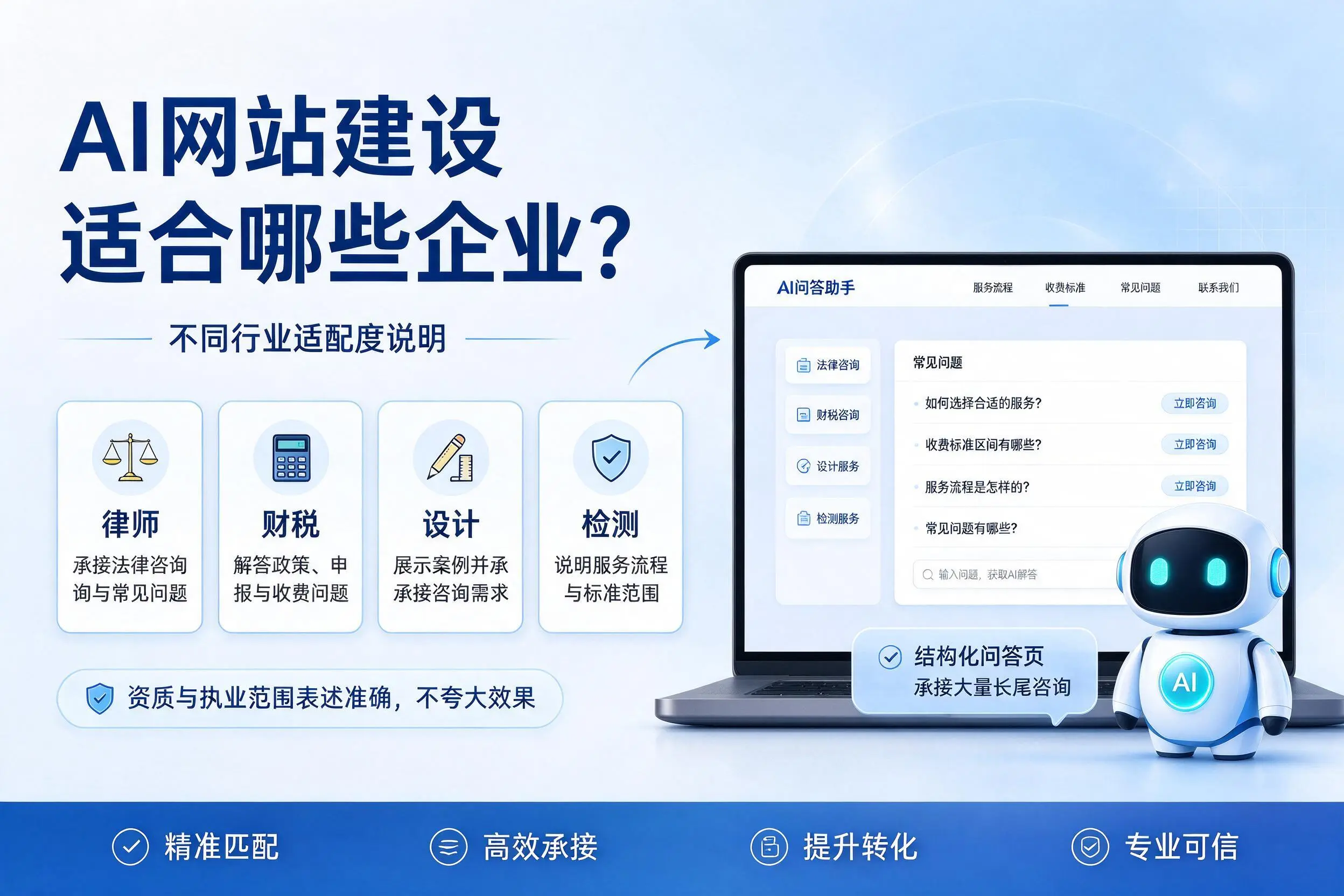 AI网站建设适合哪些企业?广东不同行业适配度说明