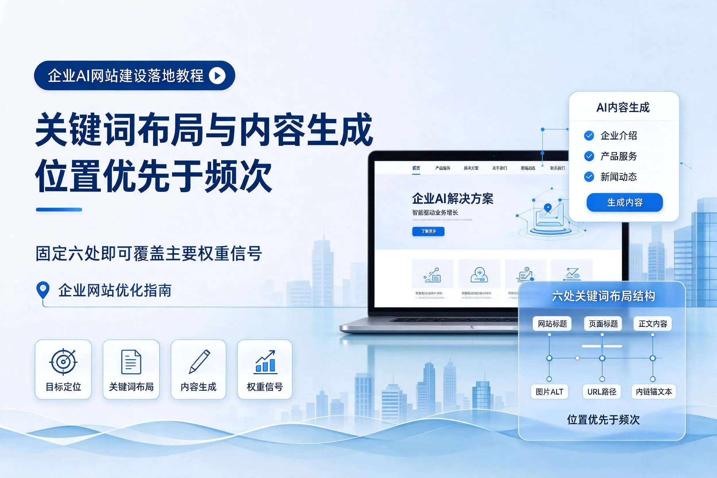 广东企业AI网站建设落地教程:关键词布局与内容生成