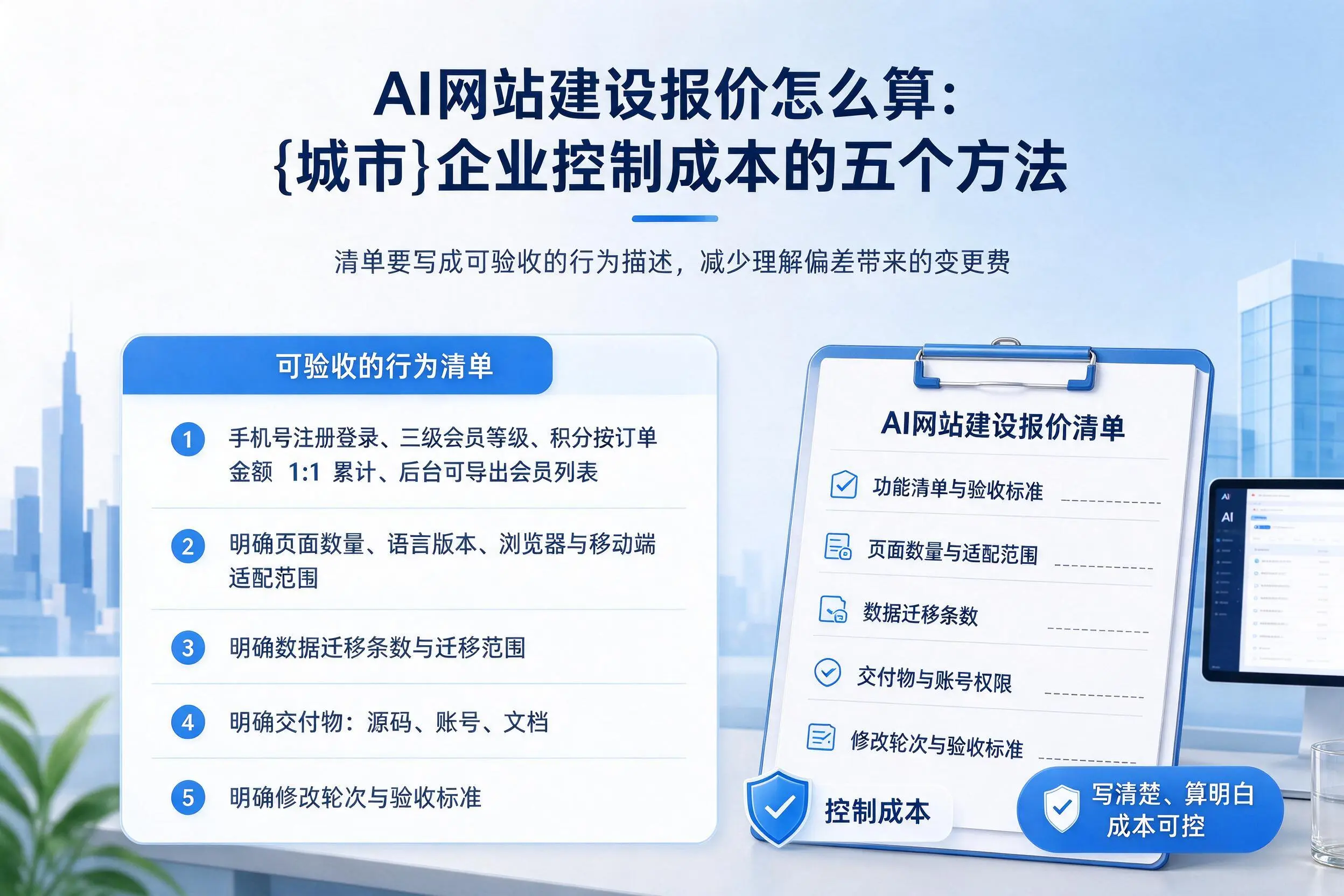 AI网站建设报价怎么算:广东企业控制成本的五个方法